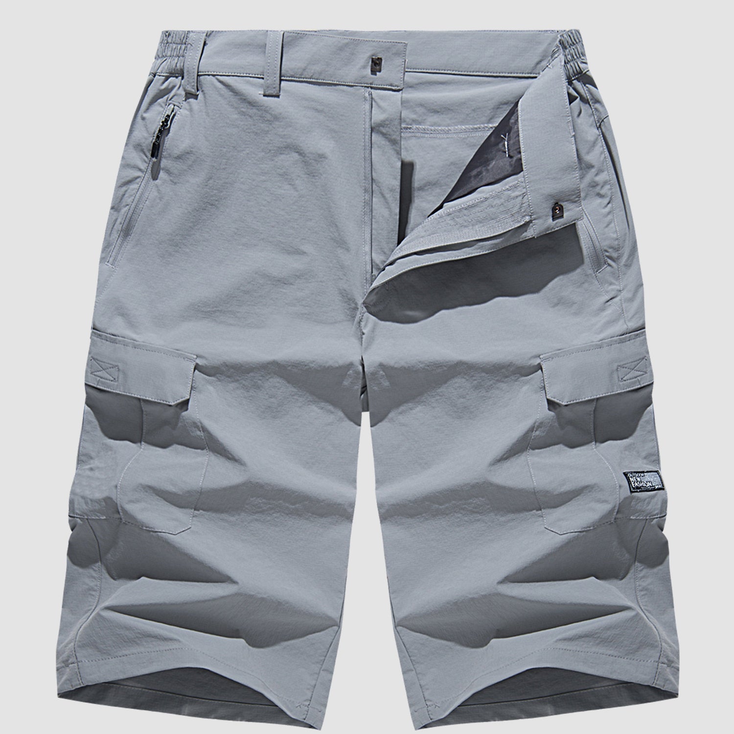 Shorts Cargo Homme en Coton avec Poches Pratiques, Longueur Genou 8