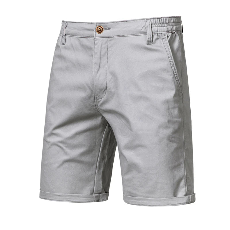 Shorts Chino Élastiques Homme en Coton avec Taille Ajustable 1