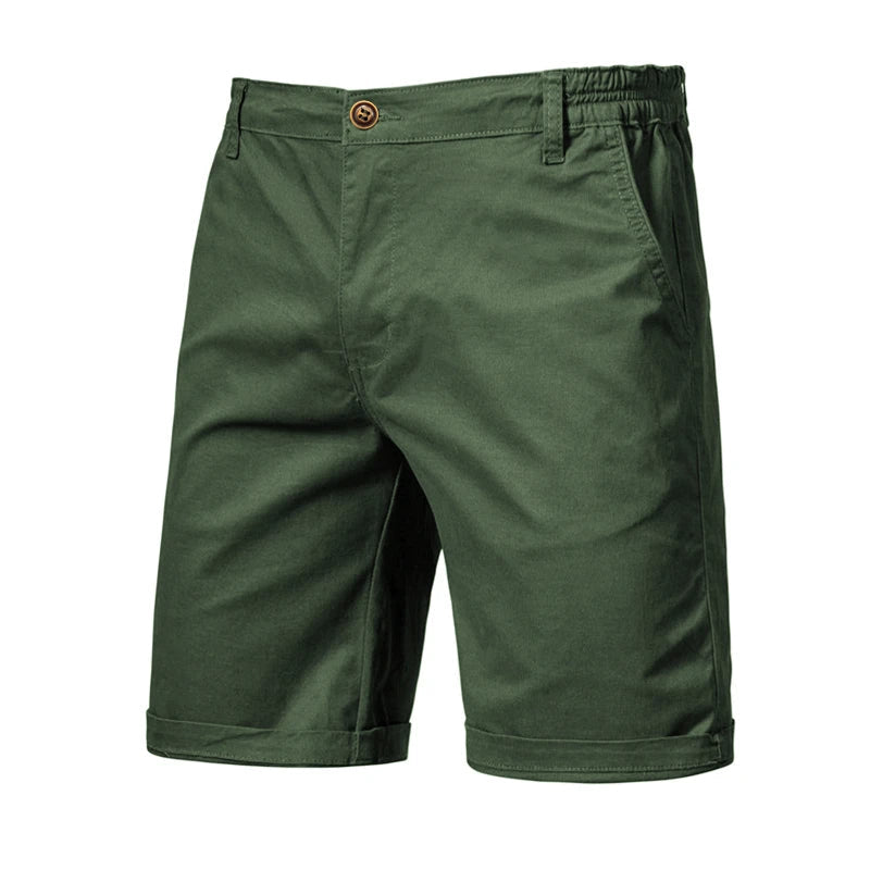 Shorts Chino Élastiques Homme en Coton avec Taille Ajustable 2