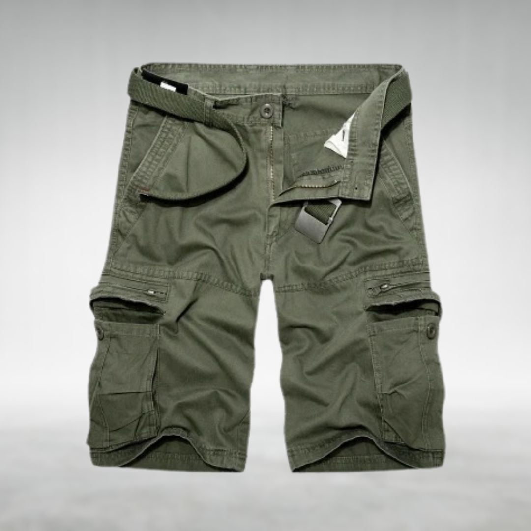 Shorts cargo homme utilitaires avec ceinture et poches multiples 2