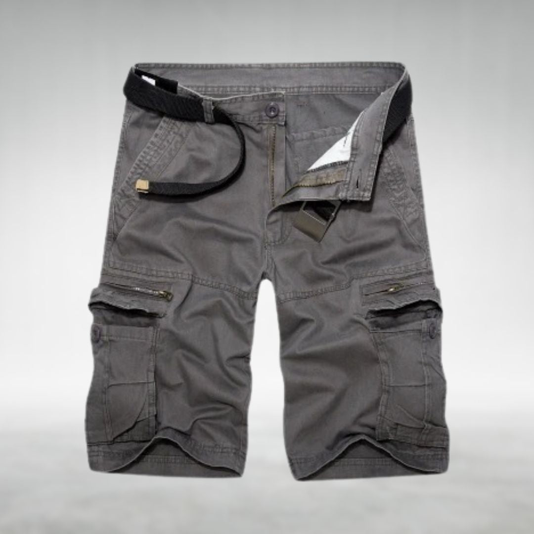 Shorts cargo homme utilitaires avec ceinture et poches multiples 3