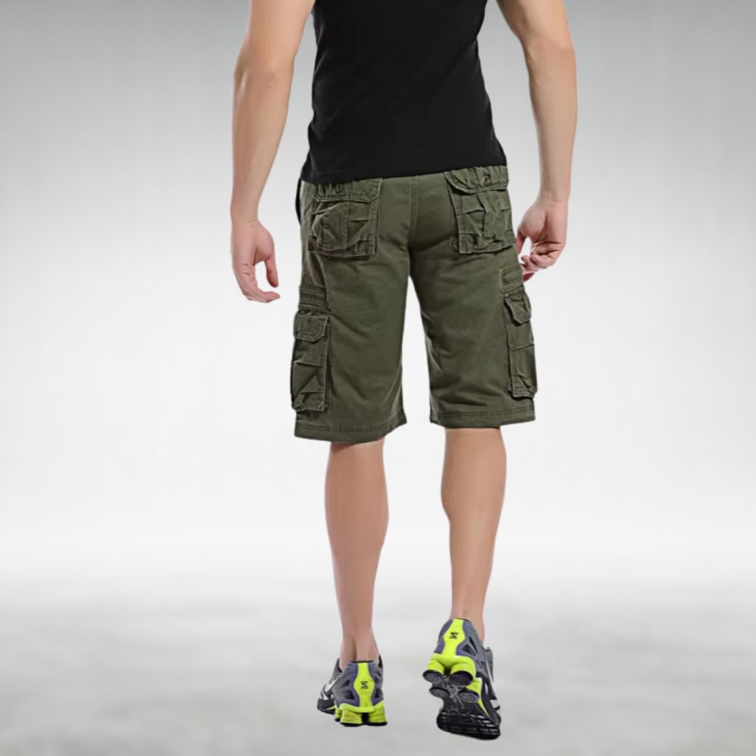 Shorts cargo homme utilitaires avec ceinture et poches multiples 6