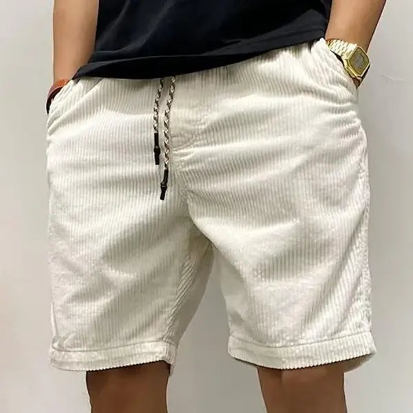Shorts décontractés en coton pour homme avec taille élastique 0