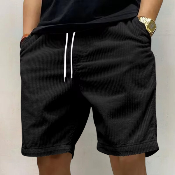 Shorts décontractés en coton pour homme avec taille élastique 1