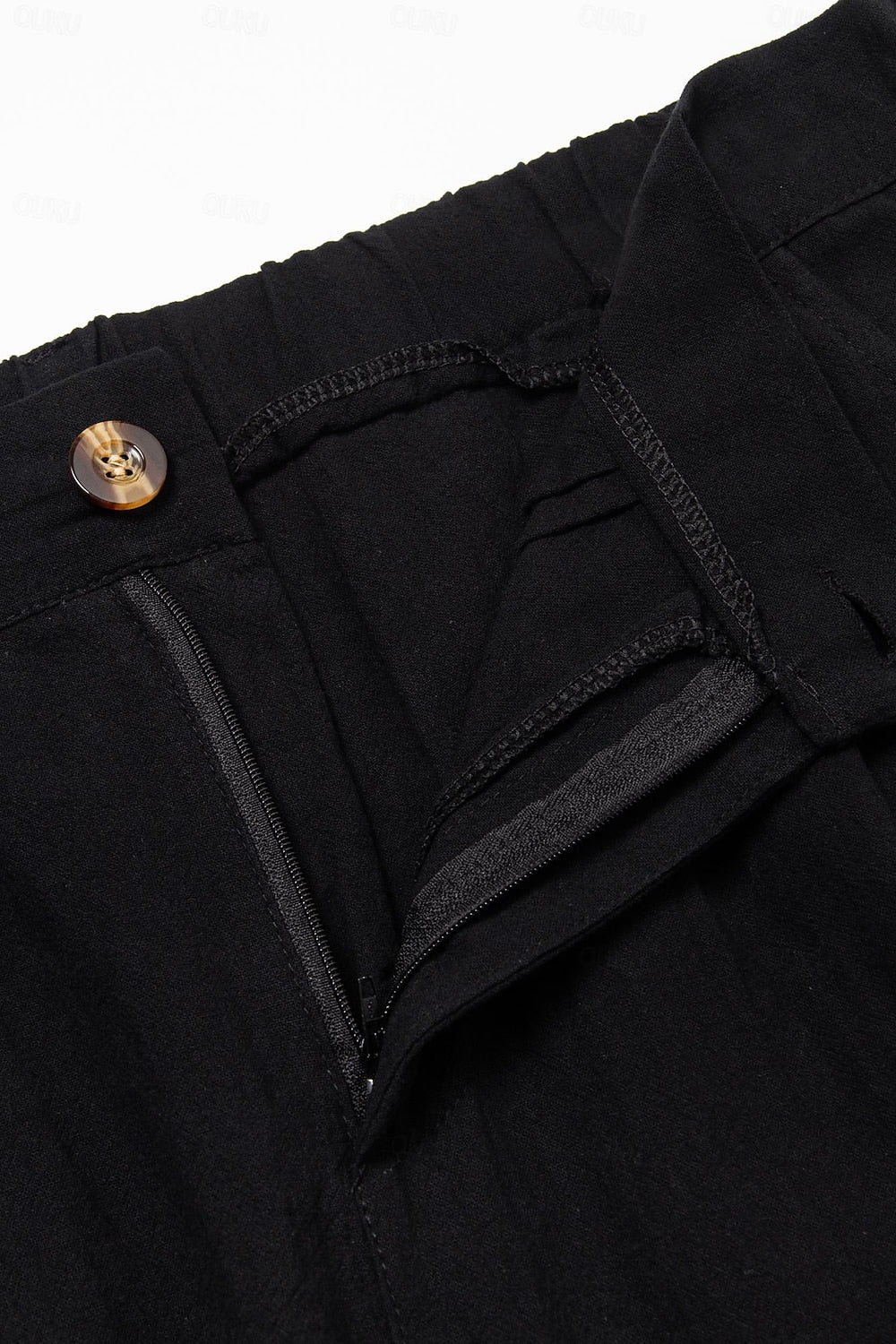 Shorts en coton homme élégants avec plis et poches latérales 5