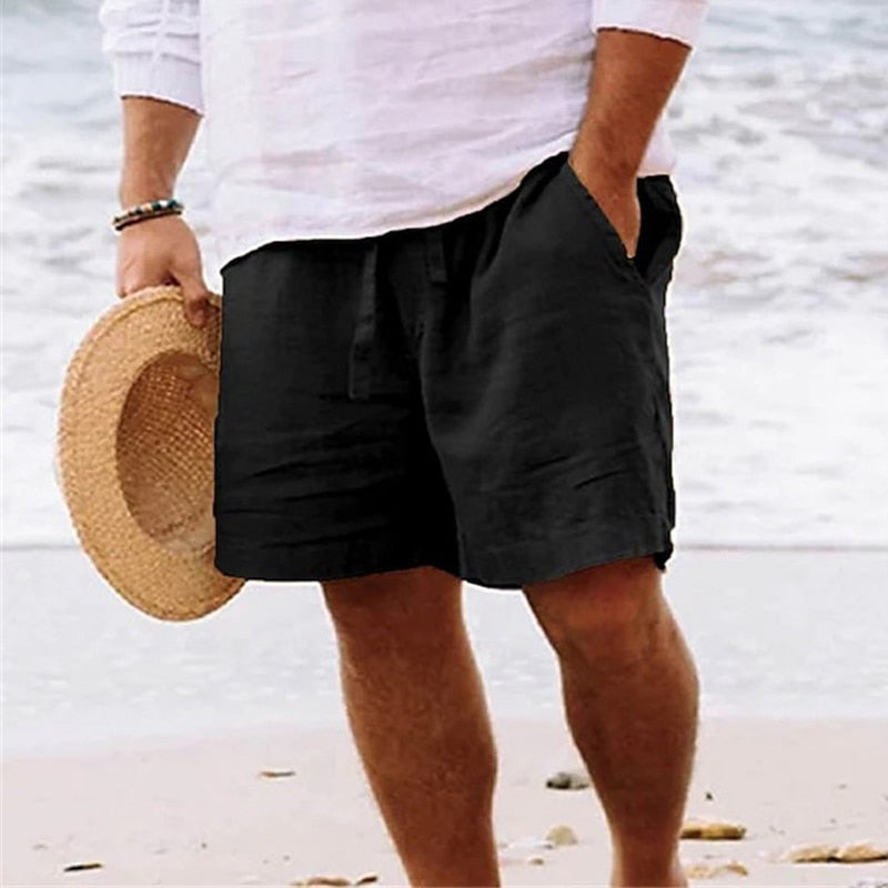 Shorts légers en coton pour homme avec taille ajustable 2