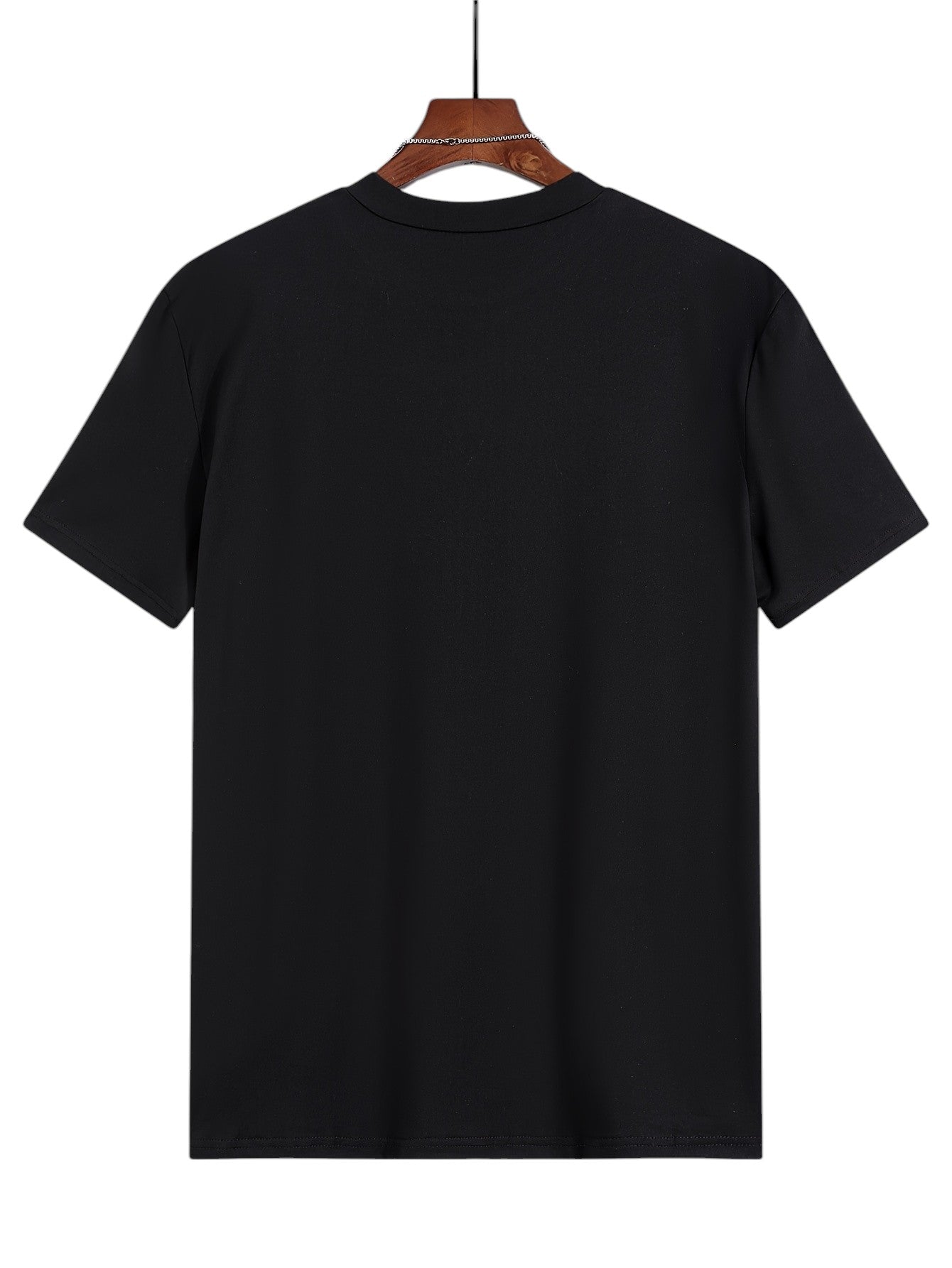 T-shirt basique en coton pour homme, coupe régulière 1