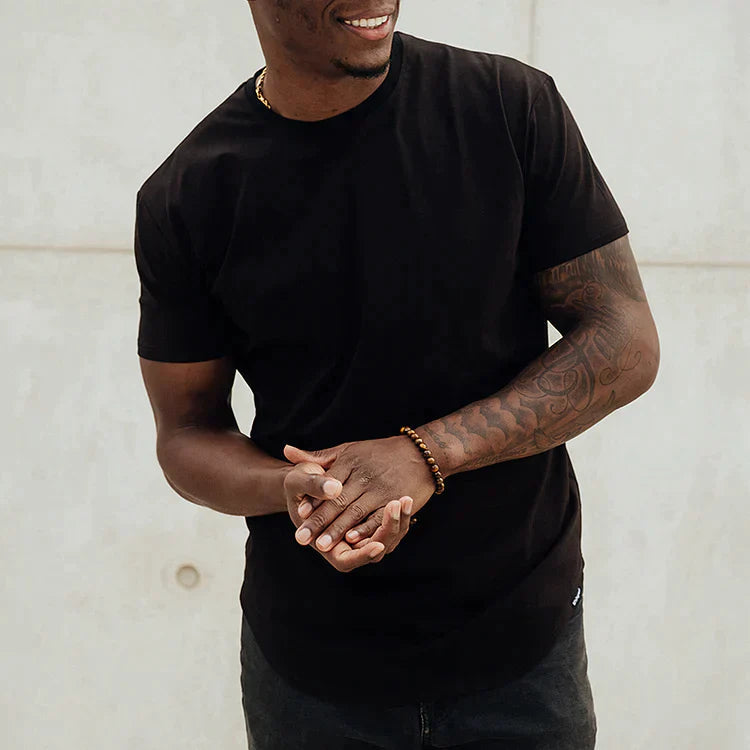 T-shirt de sport homme ajusté en tissu respirant 7