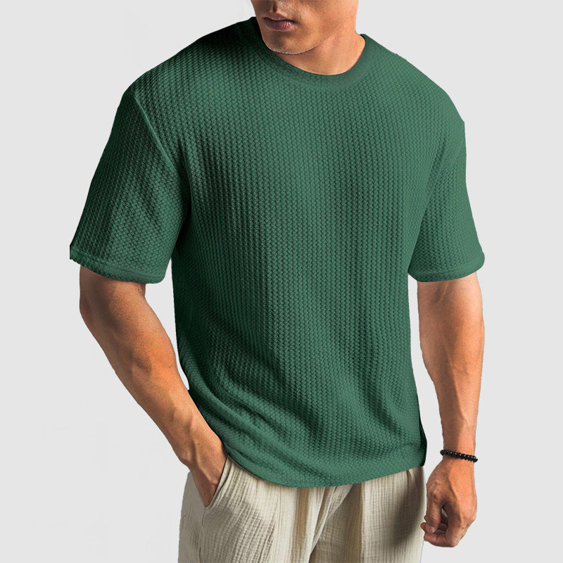 T-shirt en coton structuré pour homme en tricot 6