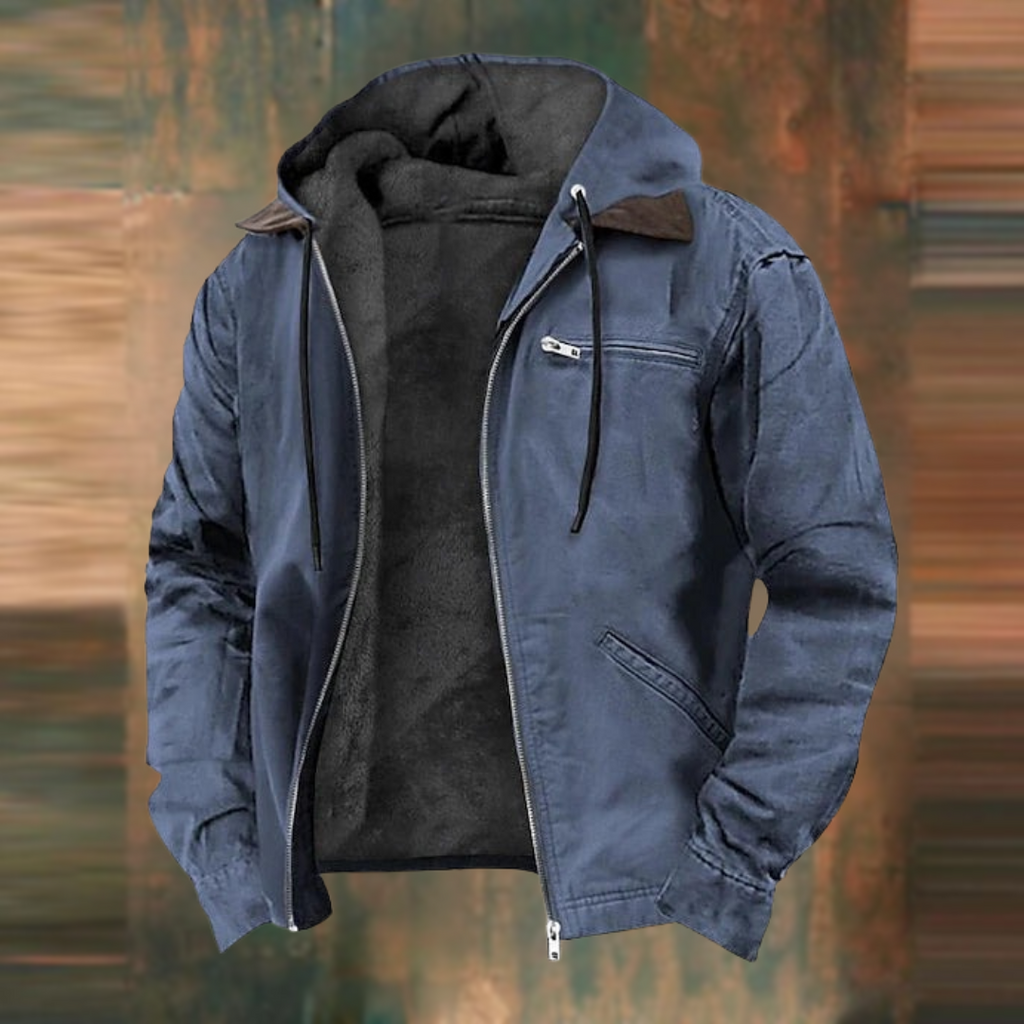 Veste à capuche homme en coton élégante et fonctionnelle 5