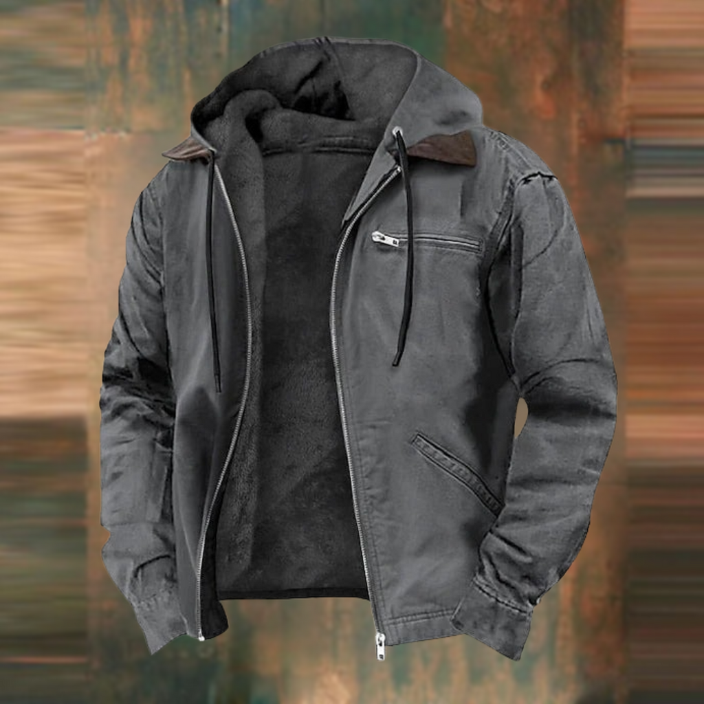 Veste à capuche homme en coton élégante et fonctionnelle 6