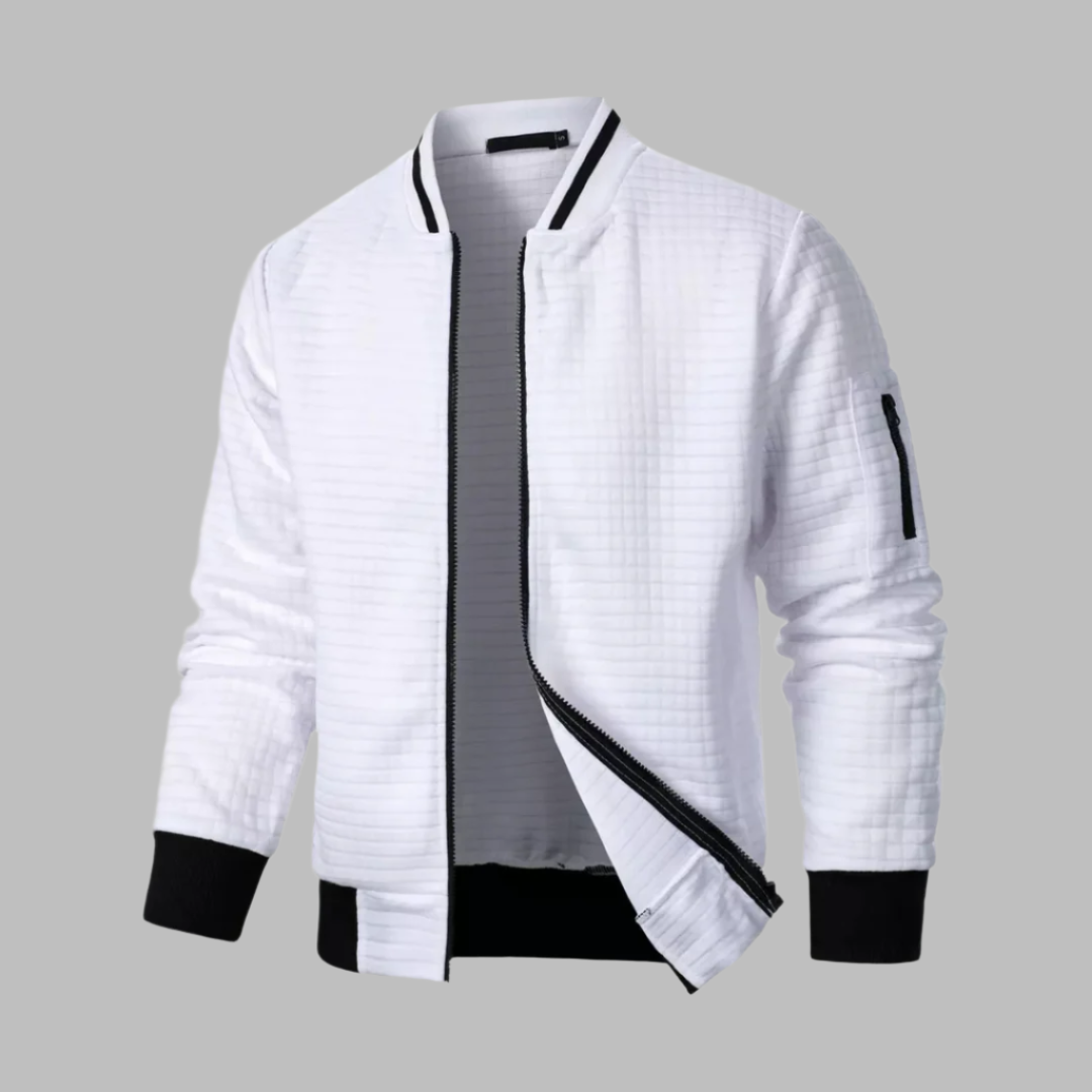 Veste bomber en coton pour homme, printemps, coupe relaxée 0