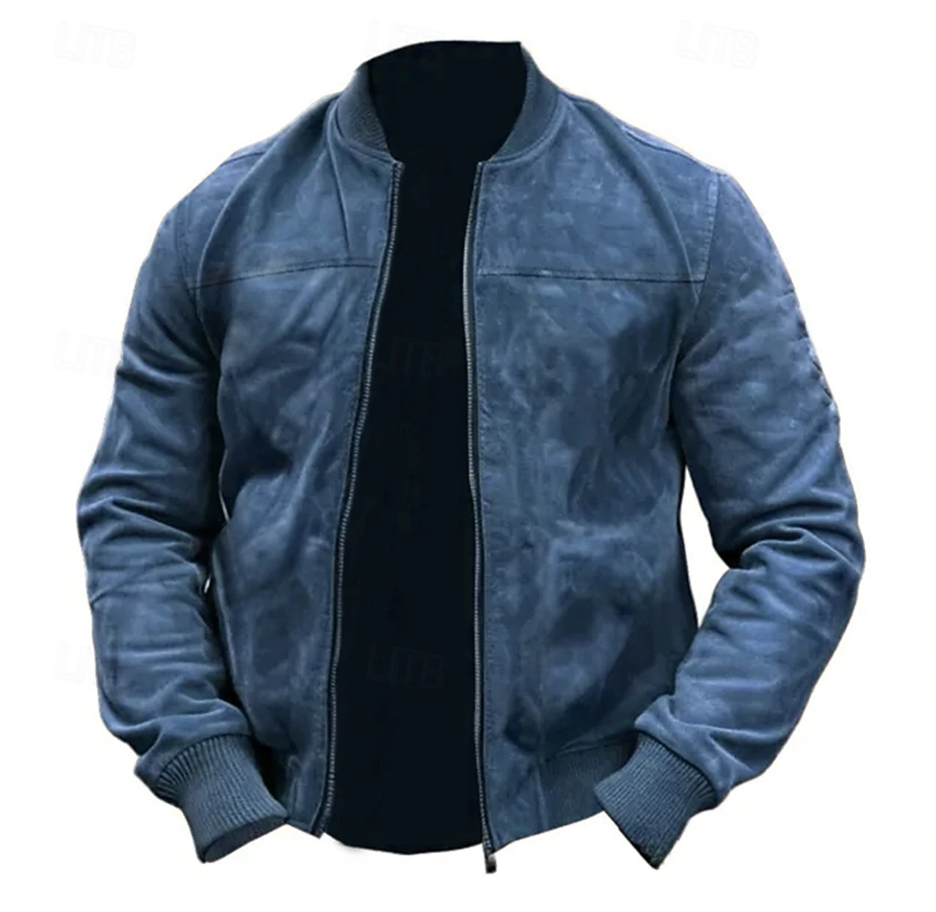 Veste bomber en suède légère pour homme moderne et stylée 4