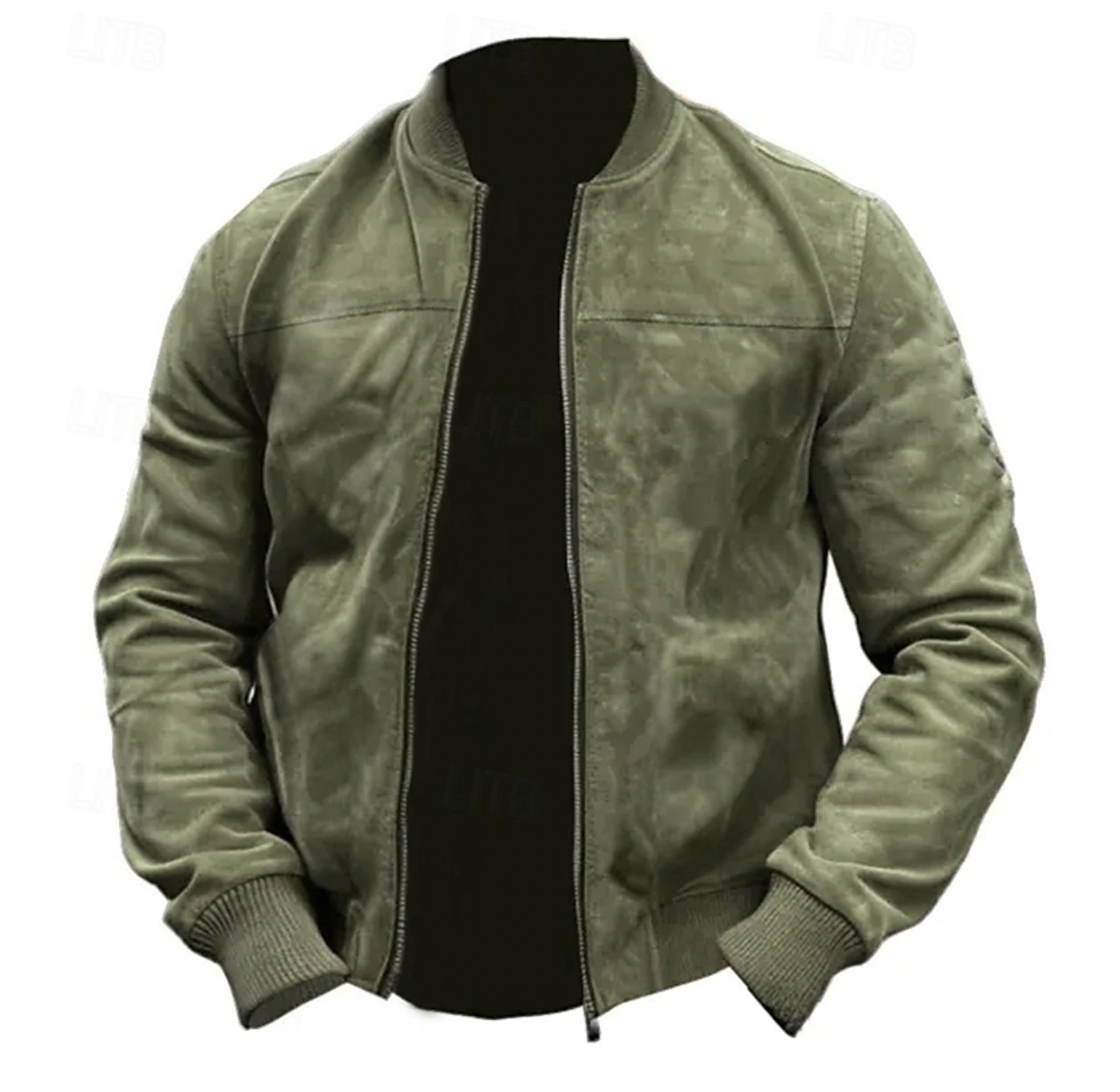 Veste bomber en suède légère pour homme moderne et stylée 5
