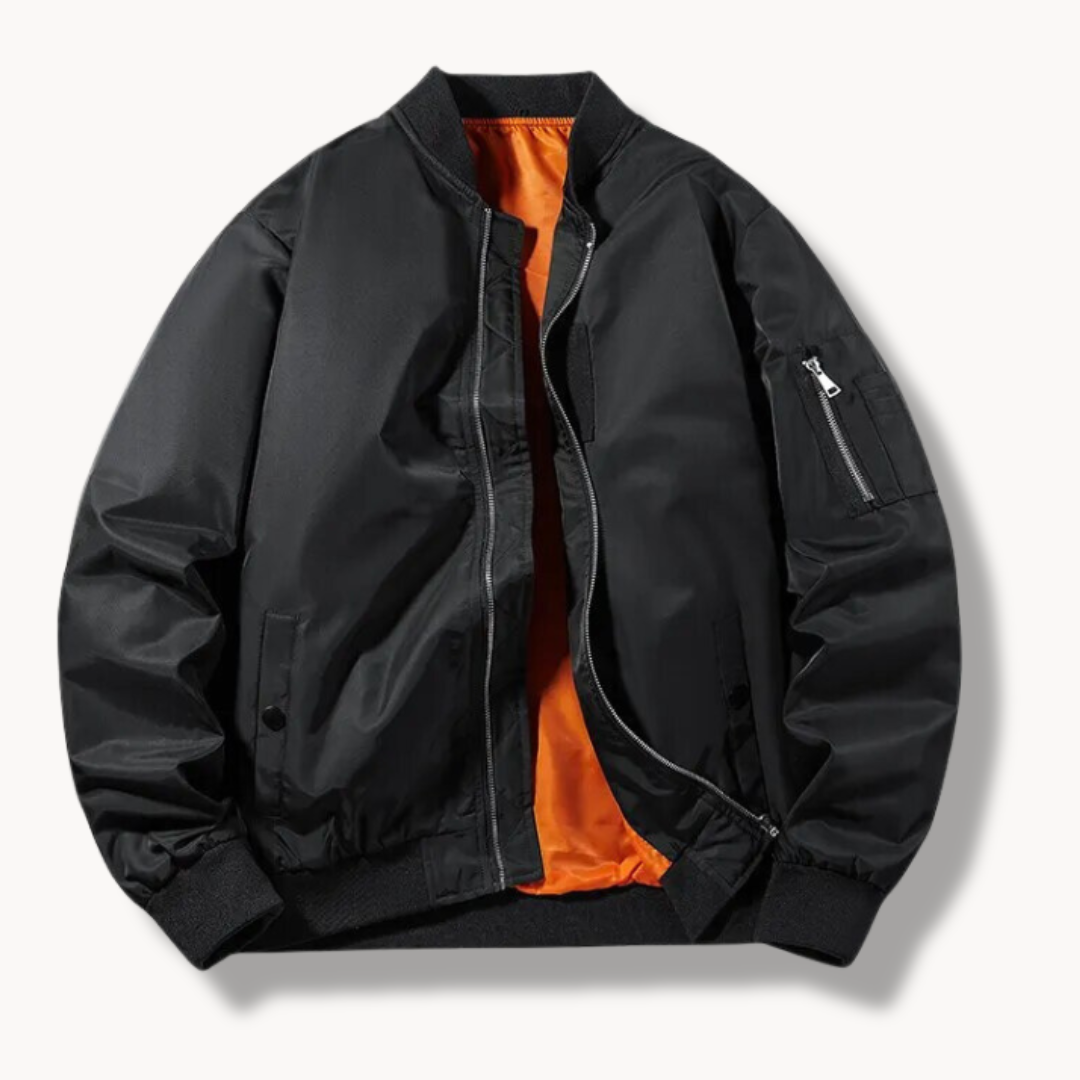 Veste bomber homme moderne en tissu technique résistant à l'eau 0