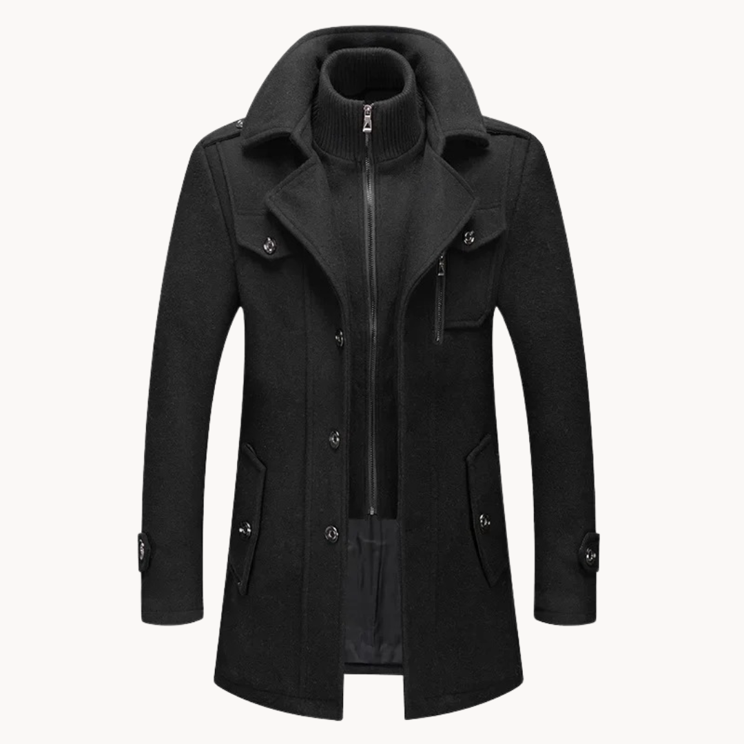 Veste coupe-vent homme en tissu premium, élégante et ajustée 0