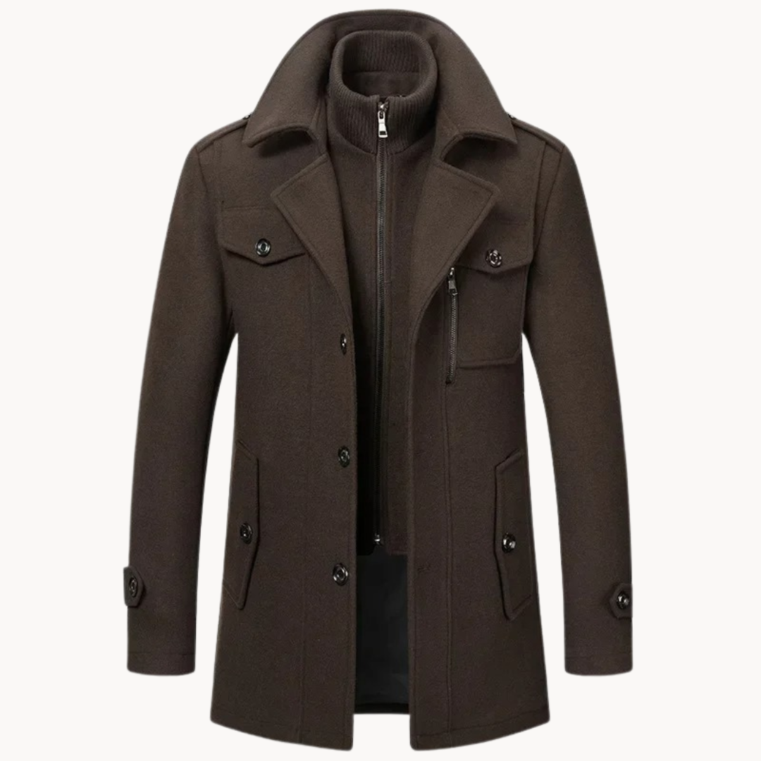 Veste coupe-vent homme en tissu premium, élégante et ajustée 1