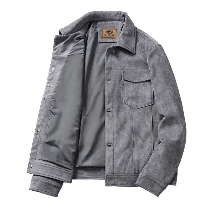 Veste en daim homme décontractée élégante et confortable 0