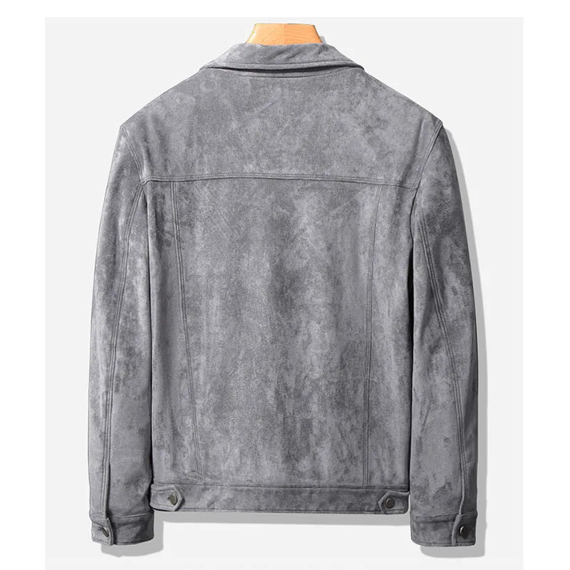 Veste en daim homme décontractée élégante et confortable 4