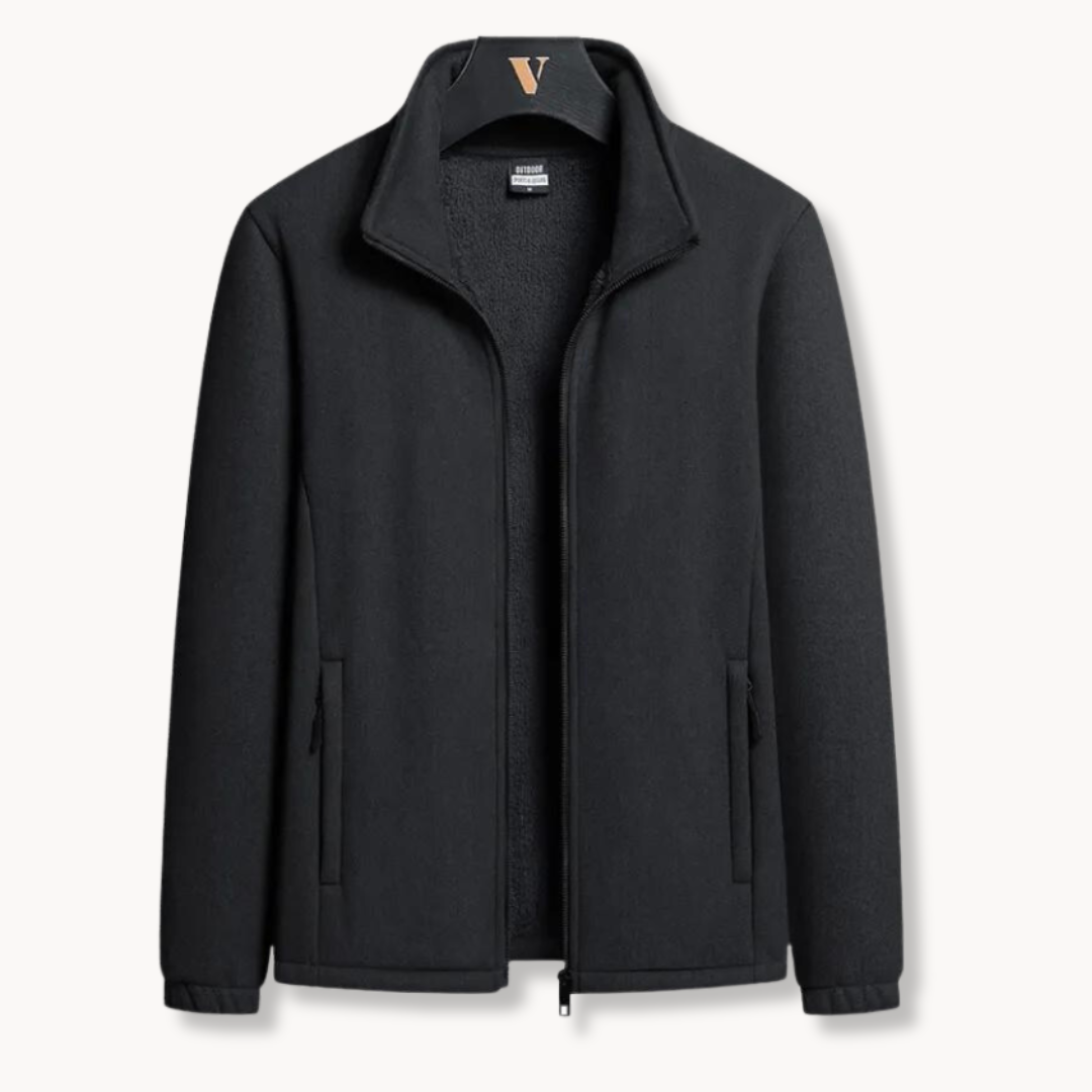 Veste en polaire mi-épaisse pour homme avec col rabattu 1