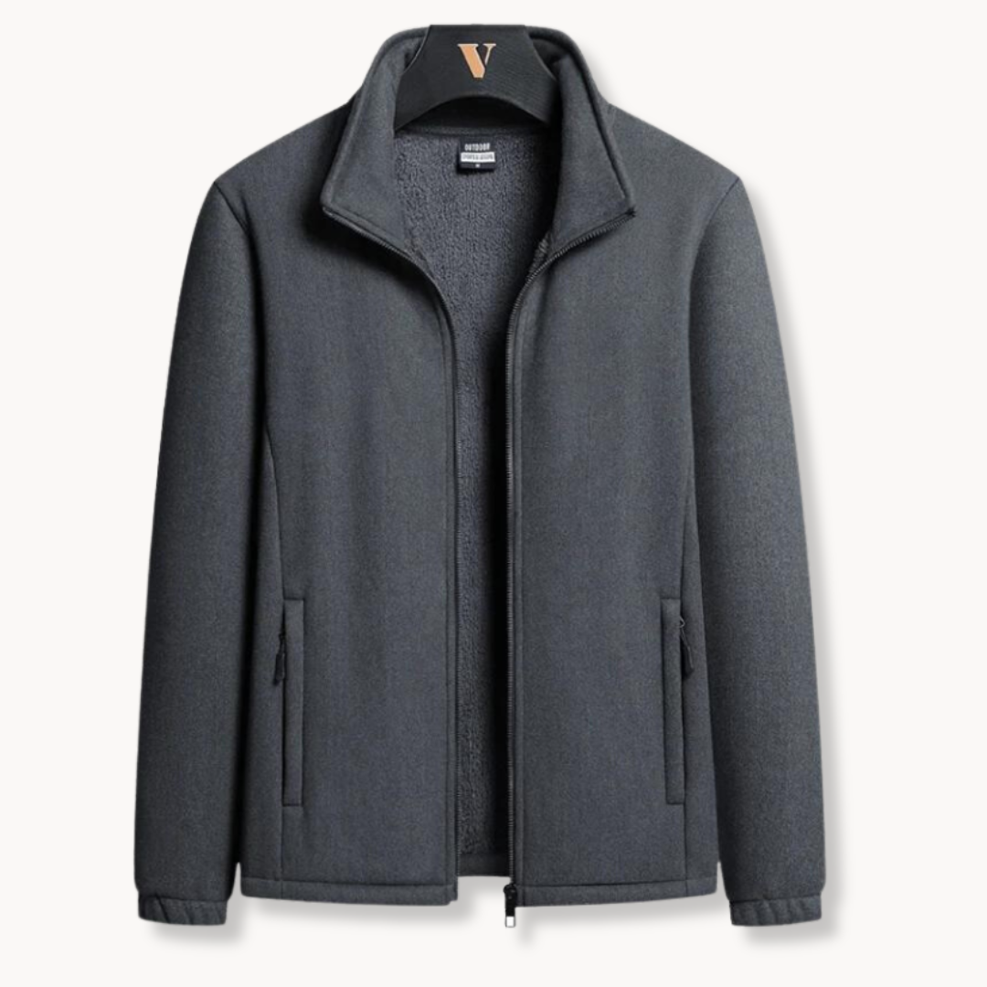 Veste en polaire mi-épaisse pour homme avec col rabattu 2