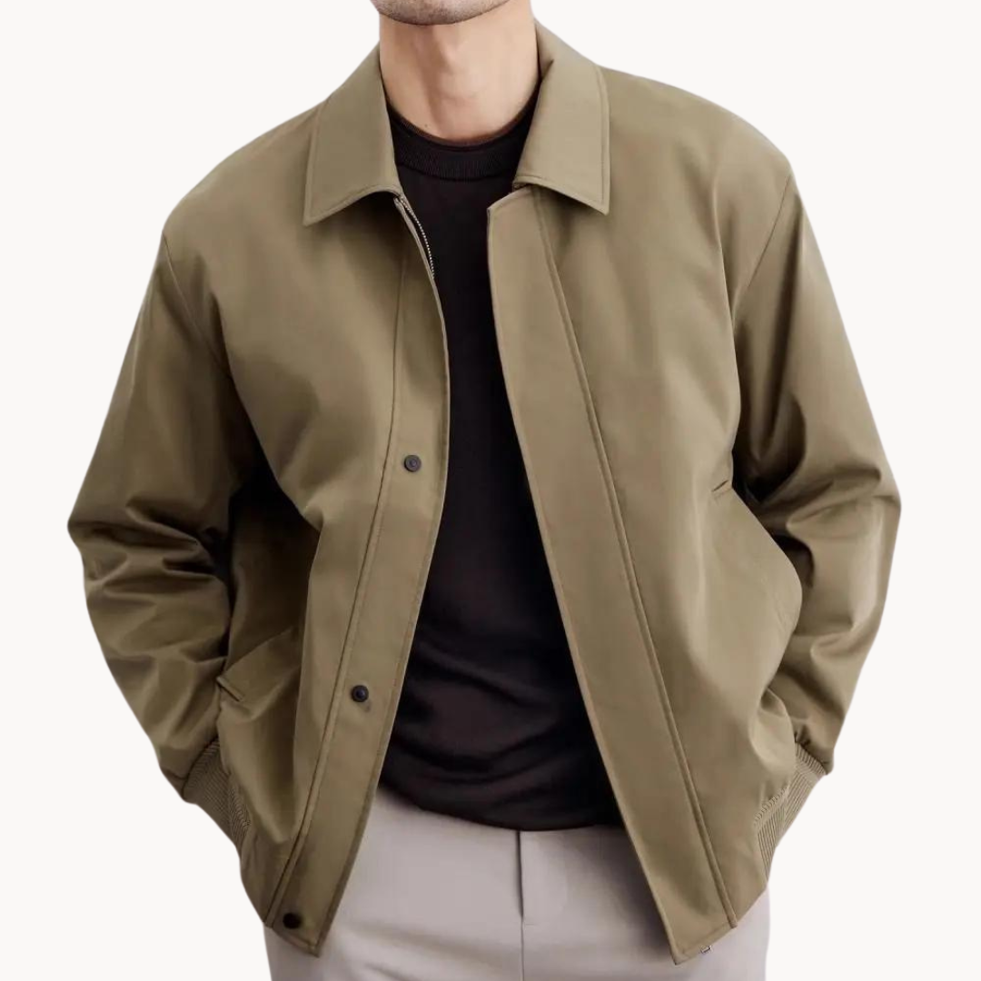 Veste en toile homme ajustée en polyester 0