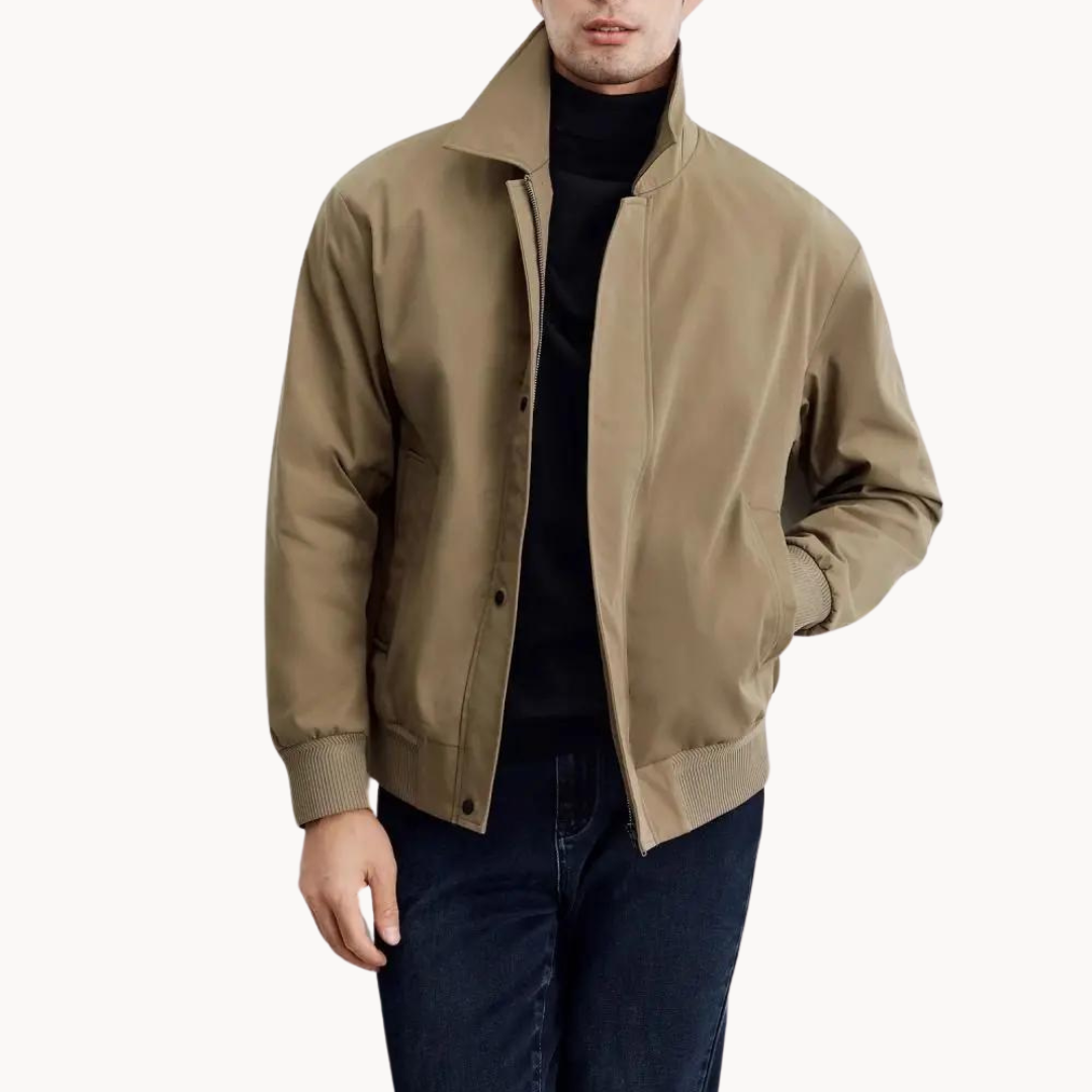 Veste en toile homme ajustée en polyester 3