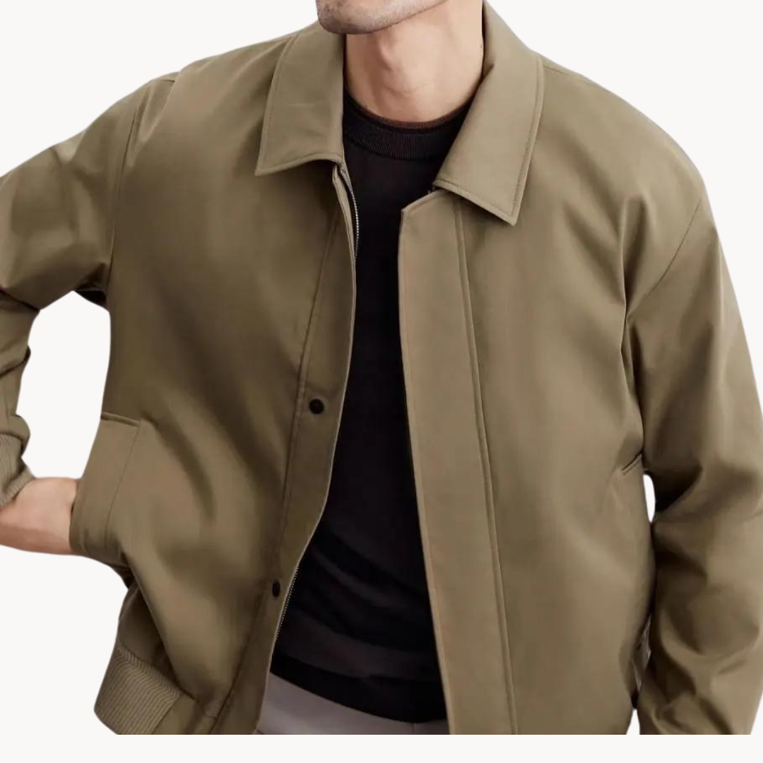 Veste en toile homme ajustée en polyester 6