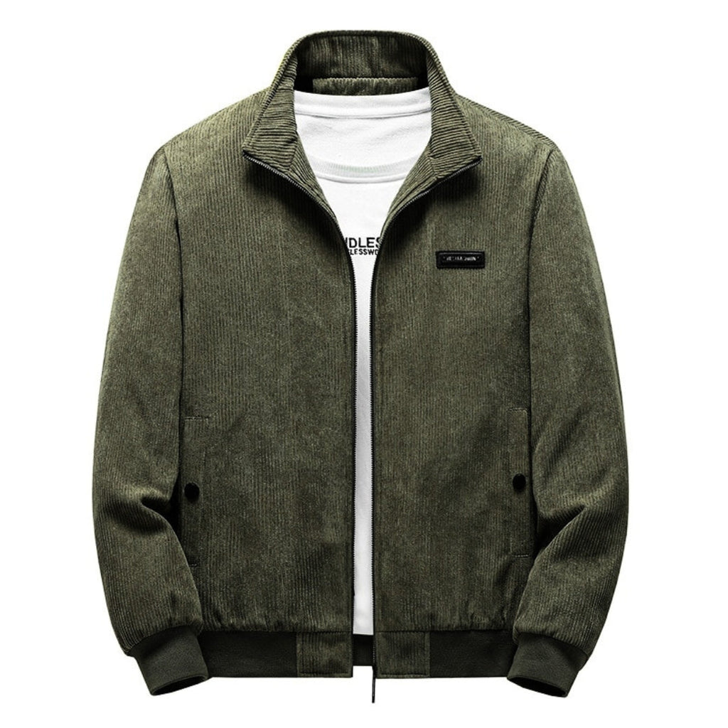 Veste en velours côtelé rétro pour homme avec doublure sherpa 1