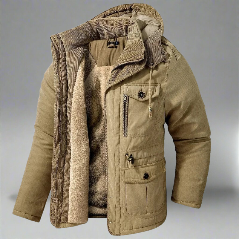 Veste isolante homme en tissu résistant pour extérieur 2
