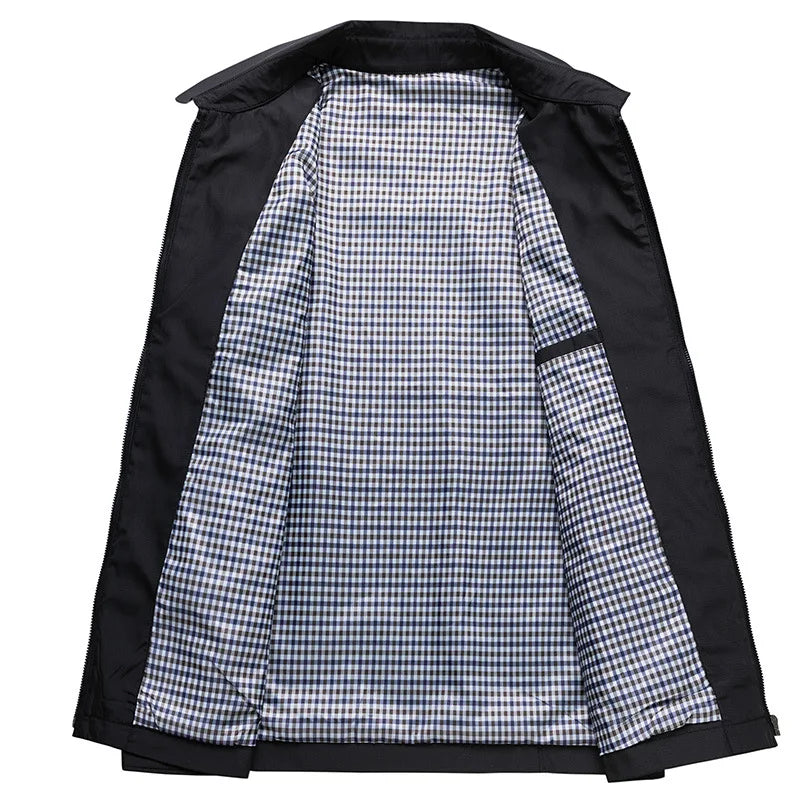 Veste légère en coton-polyester pour homme élégante 1