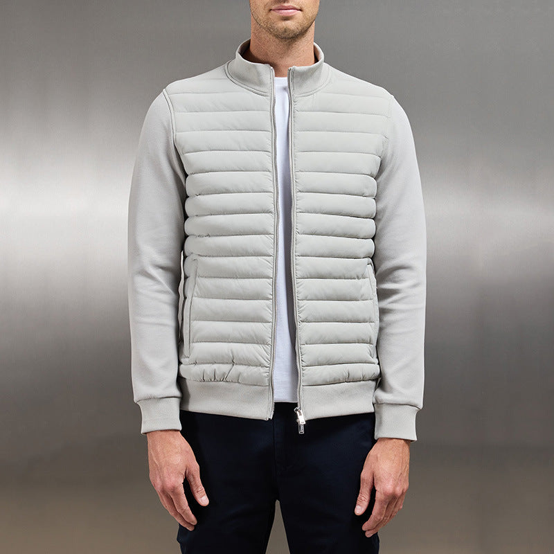 Veste légère en tissu respirant pour homme avec design matelassé 1