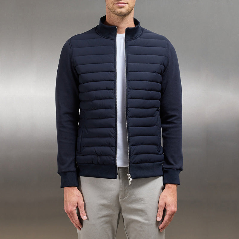 Veste légère en tissu respirant pour homme avec design matelassé 2