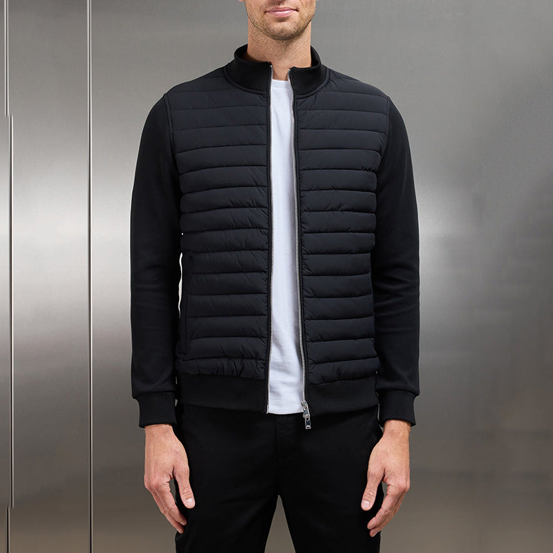 Veste légère en tissu respirant pour homme avec design matelassé 7